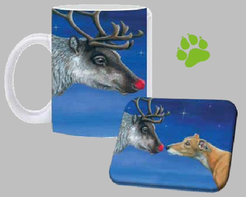Reindeer Mug & Coaster Set