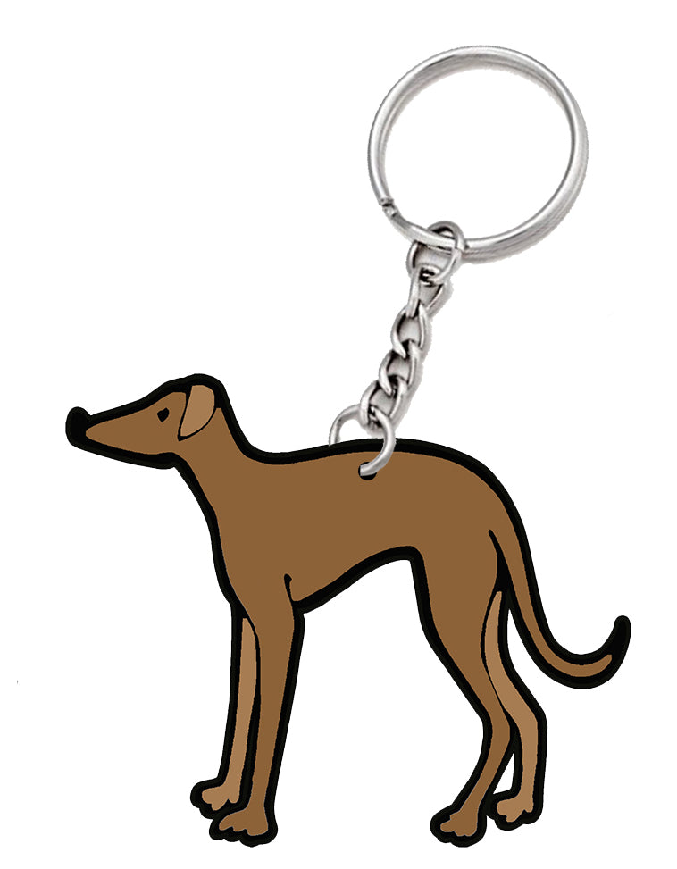 Greyhound Keyring, Greyhound Bag Charm, Greyhound Gifts, Greyhound Dog Gifts, Greyhound Key Chain, Whippet Keyring