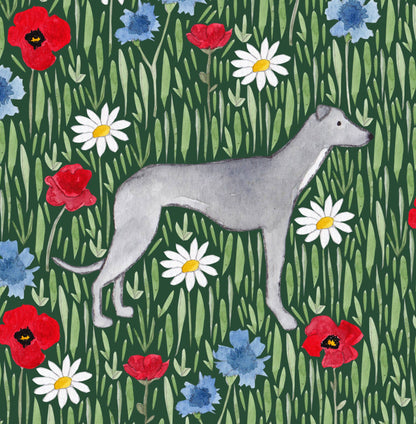 Greyhound greeting card - Samantha Hall Designs