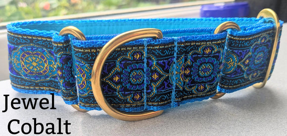 Luxury Martingale Collar 4cm - Jewel Cobalt ( Blue)