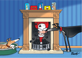 2026 Christmas Cards Pack 1 - Richard Skipworth Fireplace/Xmas Pud (PRE-ORDER)
