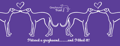 Greyhound Trust I kissed a Greyhound Purple