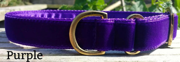 Purple Velvet Collar  2.5 cm