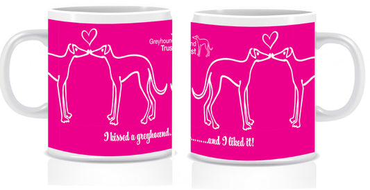 Greyhound Trust I kissed a Greyhound Pink