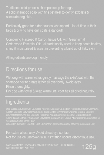 Gently Exfoliate with Geranium and Cedarwood Shampoo Soap 125g