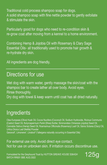 Restore & Re-condition with Rosemary & Clary Sage Shampoo Soap 125g