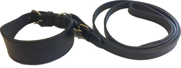 Utility Leather Collar and Lead Set